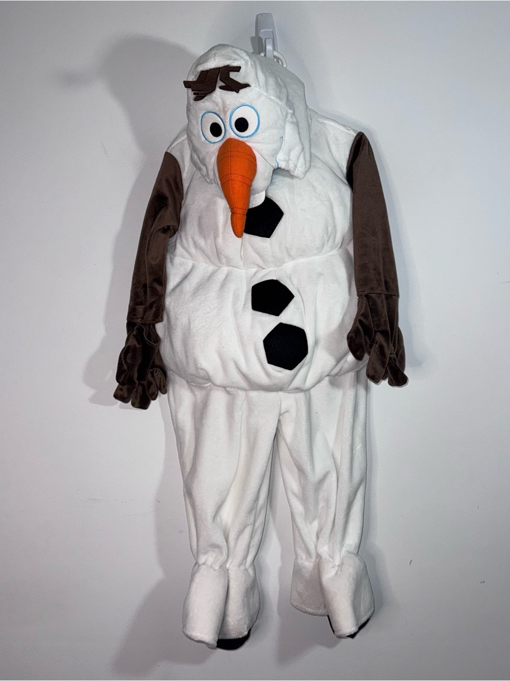 Disney Store Frozen Olaf Costume Toddler Size 2 Plush Snowman Halloween